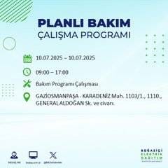 İstanbul’da elektrik kesintisi alarmı! Hangi semtler etkilenecek? 35