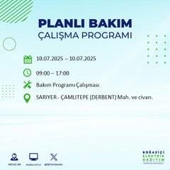 İstanbul’da elektrik kesintisi alarmı! Hangi semtler etkilenecek? 27
