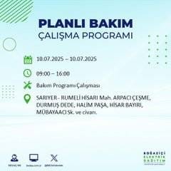 İstanbul’da elektrik kesintisi alarmı! Hangi semtler etkilenecek? 25