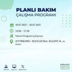 İstanbul’da elektrik kesintisi alarmı! Hangi semtler etkilenecek? 17