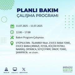 İstanbul’da planlı elektrik kesintisi! BEDAŞ saat ve sokak verdi 89