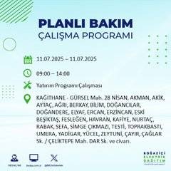 İstanbul’da planlı elektrik kesintisi! BEDAŞ saat ve sokak verdi 52