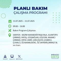 İstanbul’da planlı elektrik kesintisi! BEDAŞ saat ve sokak verdi 42