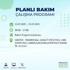 İstanbul’da planlı elektrik kesintisi! BEDAŞ saat ve sokak verdi 41