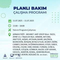 İstanbul’da planlı elektrik kesintisi! BEDAŞ saat ve sokak verdi 8