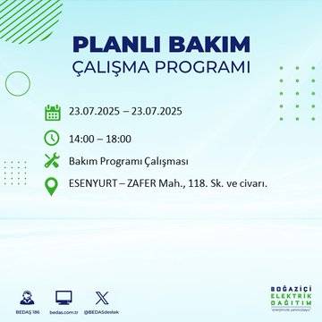 İstanbul’da elektrik kesintisi alarmı! Hangi semtler etkilenecek? 31