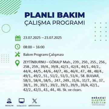 İstanbul’da elektrik kesintisi alarmı! Hangi semtler etkilenecek? 4
