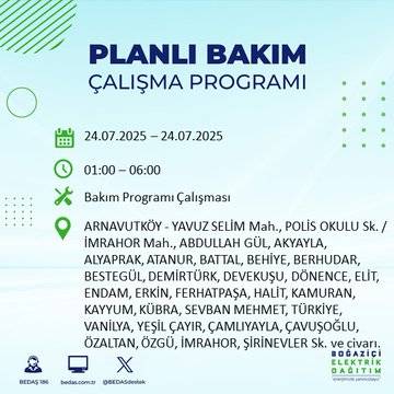 Bu gece yarısından itibaren başlıyor: İstanbul'un bu ilçeleri karanlığa gömülecek 43