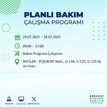 Bu gece yarısından itibaren başlıyor: İstanbul'un bu ilçeleri karanlığa gömülecek 42