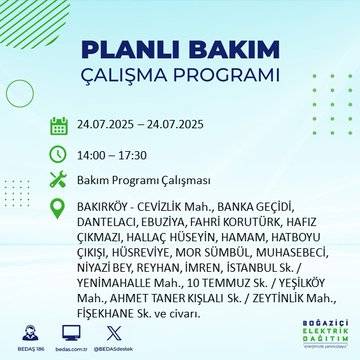 Bu gece yarısından itibaren başlıyor: İstanbul'un bu ilçeleri karanlığa gömülecek 47