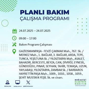 Bu gece yarısından itibaren başlıyor: İstanbul'un bu ilçeleri karanlığa gömülecek 22