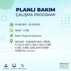BEDAŞ duyurdu: 1 Ağustos’ta bu mahallelerde elektrik olmayacak! 52