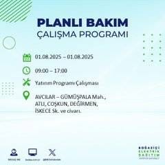 BEDAŞ duyurdu: 1 Ağustos’ta bu mahallelerde elektrik olmayacak! 51
