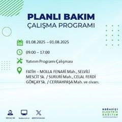 BEDAŞ duyurdu: 1 Ağustos’ta bu mahallelerde elektrik olmayacak! 46