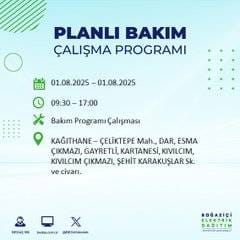 BEDAŞ duyurdu: 1 Ağustos’ta bu mahallelerde elektrik olmayacak! 43