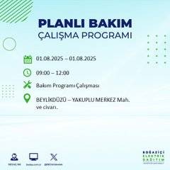 BEDAŞ duyurdu: 1 Ağustos’ta bu mahallelerde elektrik olmayacak! 31