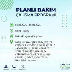 BEDAŞ duyurdu: 1 Ağustos’ta bu mahallelerde elektrik olmayacak! 26