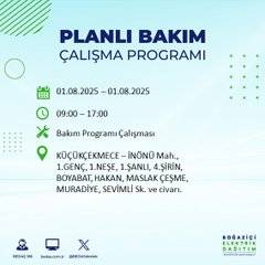 BEDAŞ duyurdu: 1 Ağustos’ta bu mahallelerde elektrik olmayacak! 22