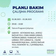 BEDAŞ duyurdu: 1 Ağustos’ta bu mahallelerde elektrik olmayacak! 8