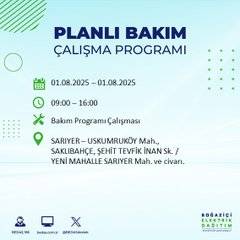BEDAŞ duyurdu: 1 Ağustos’ta bu mahallelerde elektrik olmayacak! 5