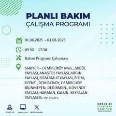 BEDAŞ duyurdu: 1 Ağustos’ta bu mahallelerde elektrik olmayacak! 3