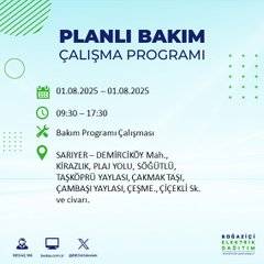 BEDAŞ duyurdu: 1 Ağustos’ta bu mahallelerde elektrik olmayacak! 1