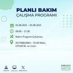 BEDAŞ duyurdu: 1 Ağustos’ta bu mahallelerde elektrik olmayacak! 13