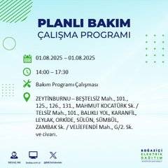 BEDAŞ duyurdu: 1 Ağustos’ta bu mahallelerde elektrik olmayacak! 11