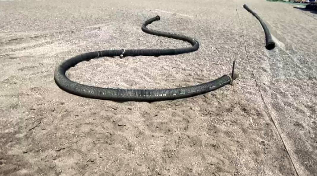 Antalya sahillerinde görülmemiş olay! Kıyıya vurdu, uzunluğu tam 500 metre 2