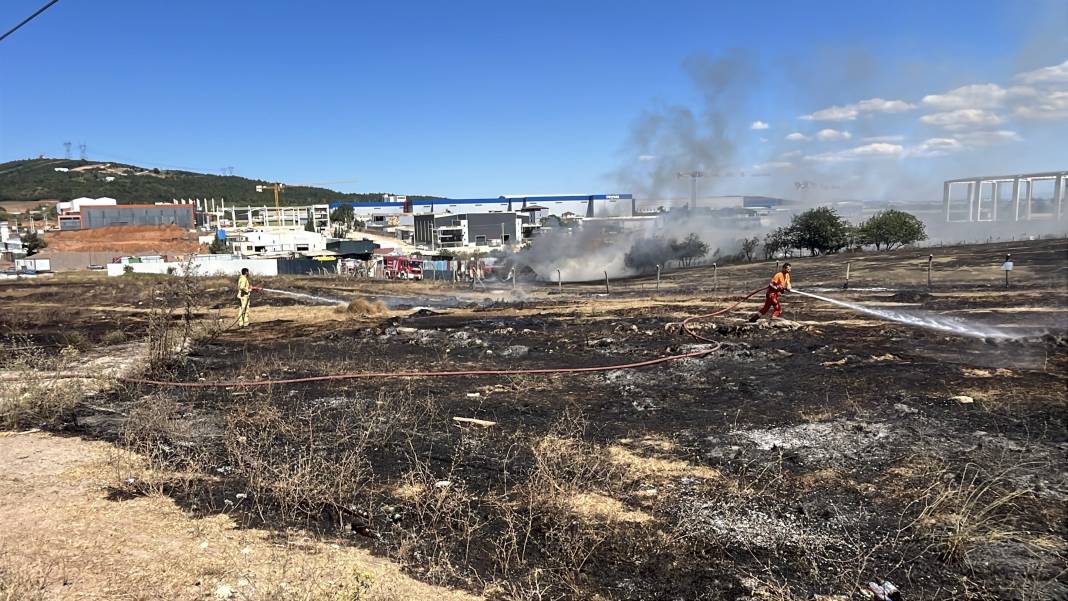 Ot yangını geri dönüşüm tesisine sıçradı 2