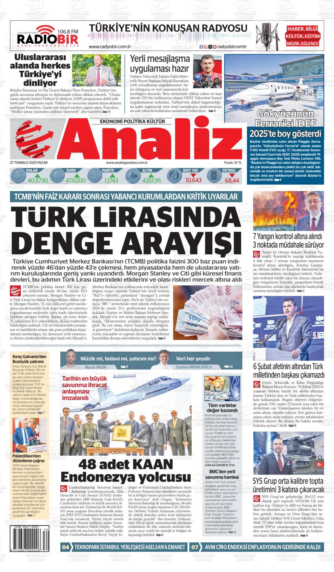 Gazeteler bugün ne yazdı? İşte 28 Temmuz gazete manşetleri... 3