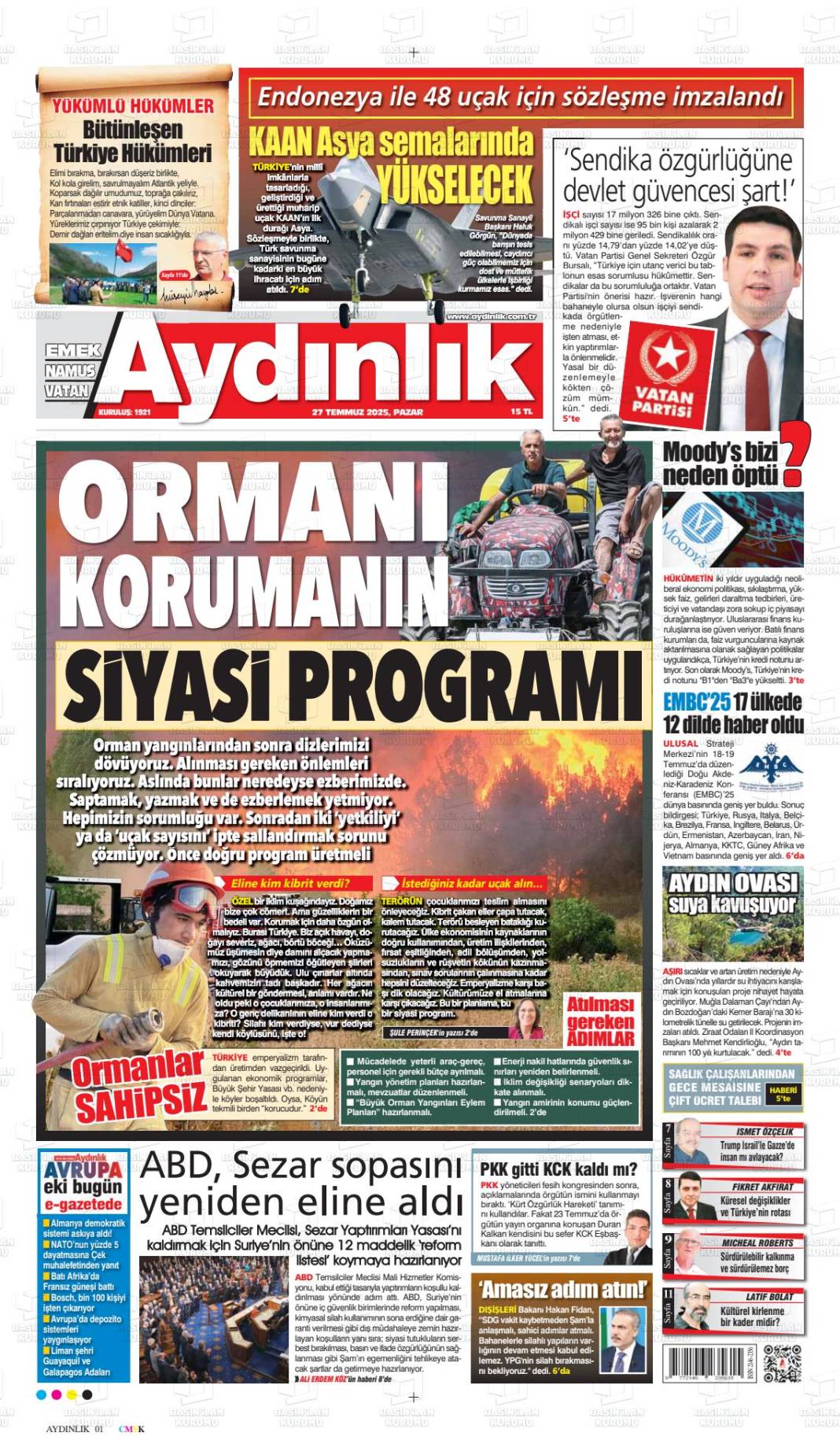 Gazeteler bugün ne yazdı? İşte 28 Temmuz gazete manşetleri... 4