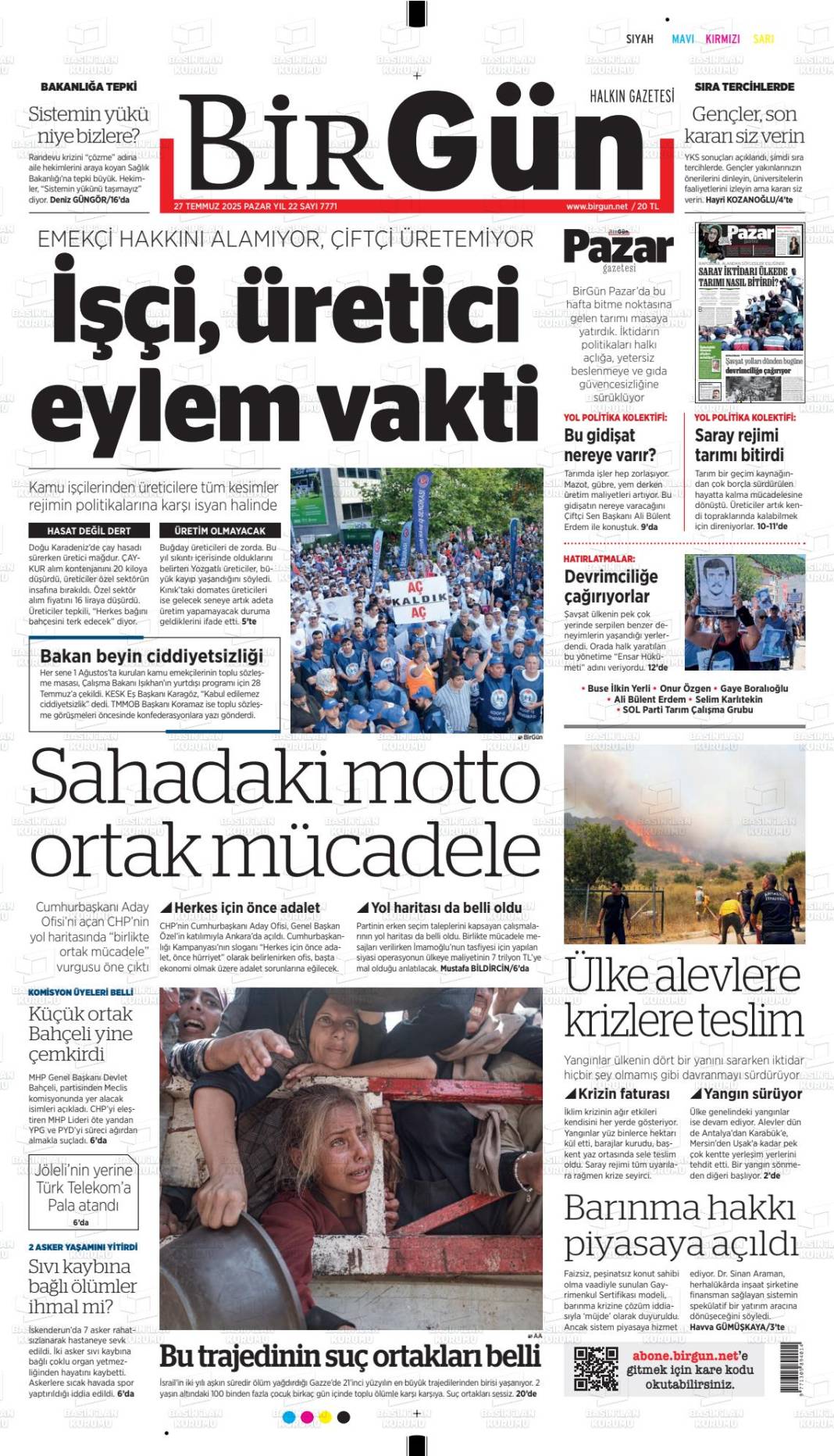 Gazeteler bugün ne yazdı? İşte 28 Temmuz gazete manşetleri... 7