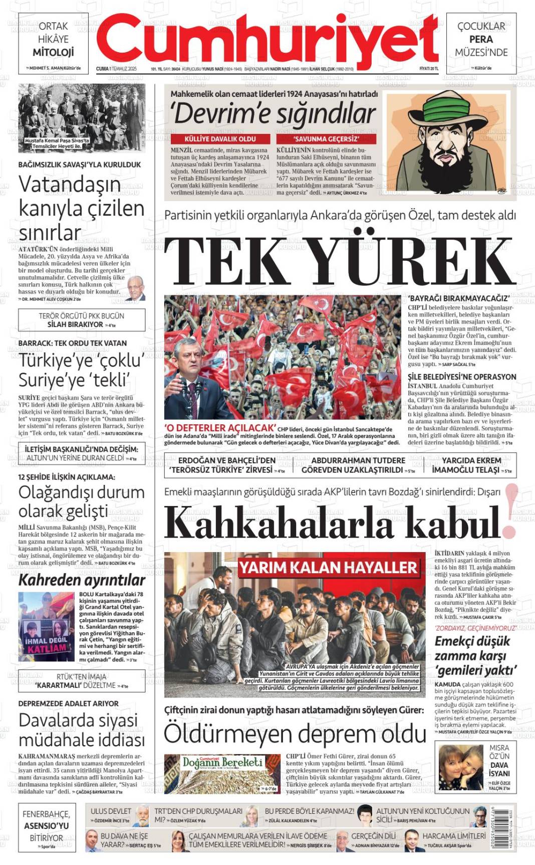Türkiye'nin gündemi bu başlıklarda: 12 Temmuz gazete manşetleri... 5