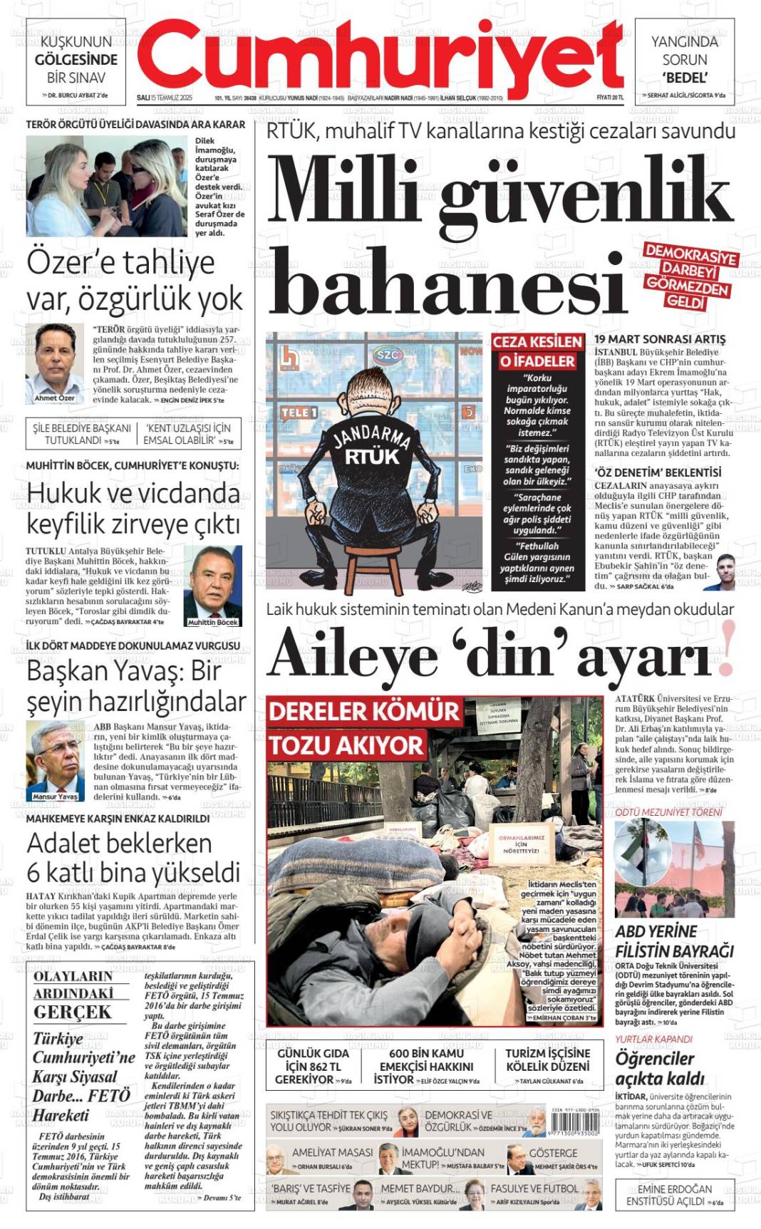 Türkiye gündeminde bugün ne var? İşte 16 Temmuz manşetleri... 4