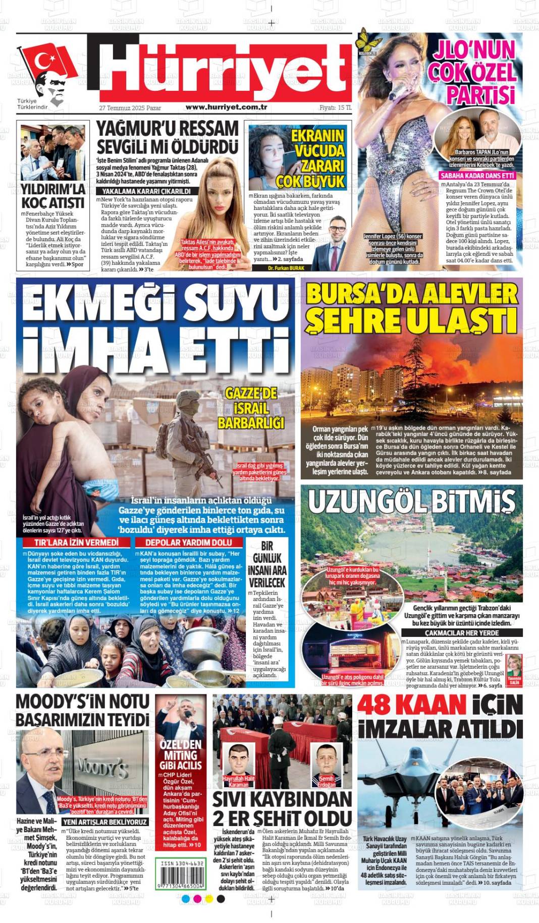 Gazeteler bugün ne yazdı? İşte 28 Temmuz gazete manşetleri... 8