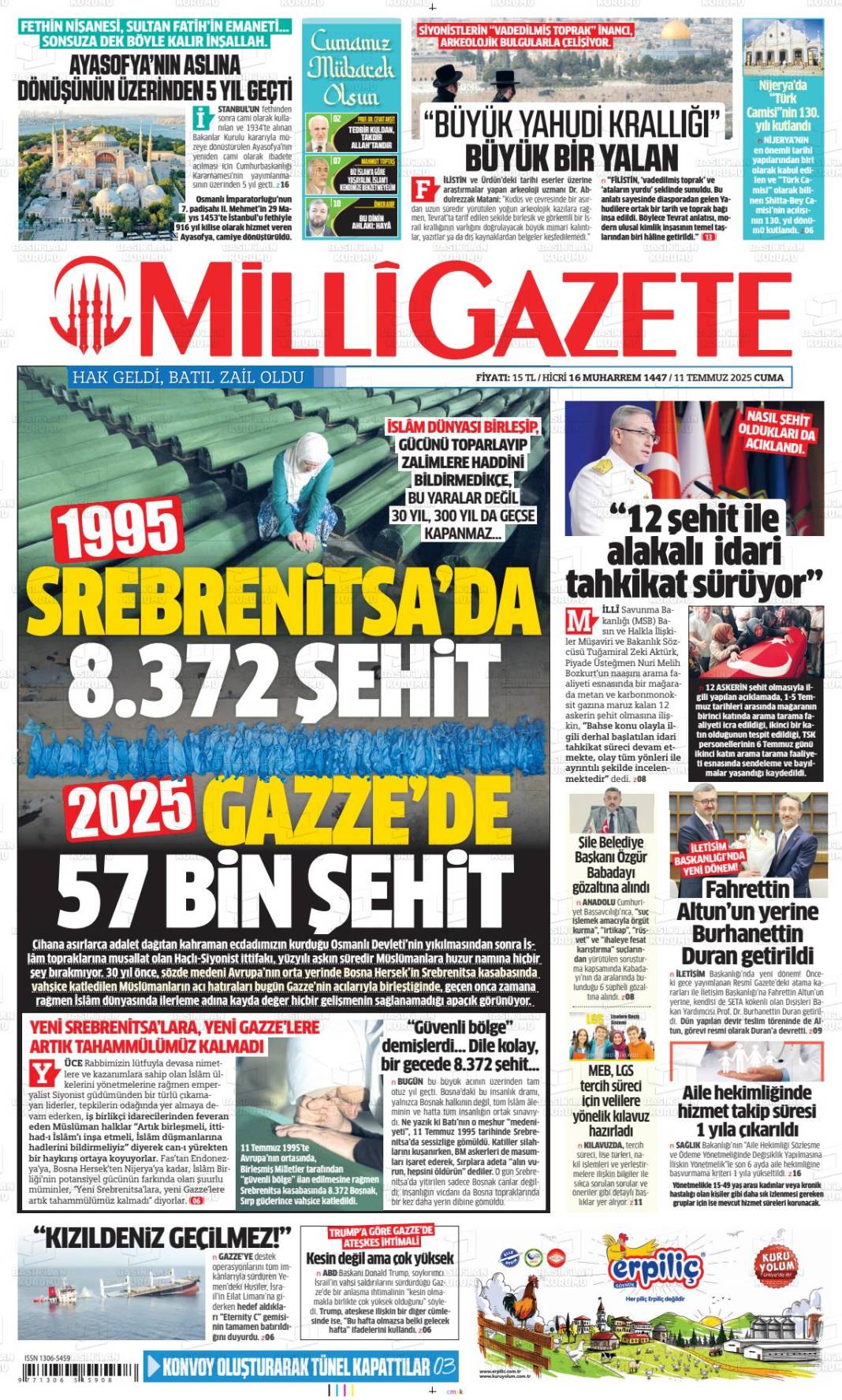 Türkiye'nin gündemi bu başlıklarda: 12 Temmuz gazete manşetleri... 11