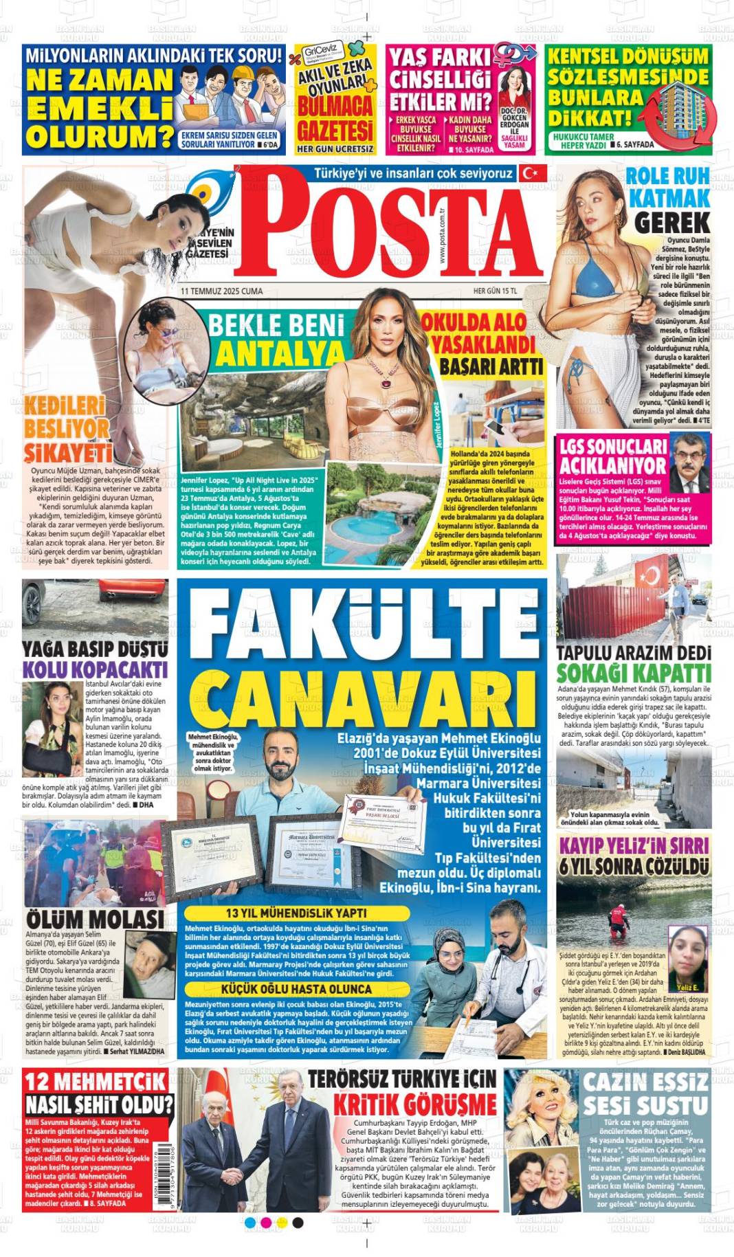 Türkiye'nin gündemi bu başlıklarda: 12 Temmuz gazete manşetleri... 14