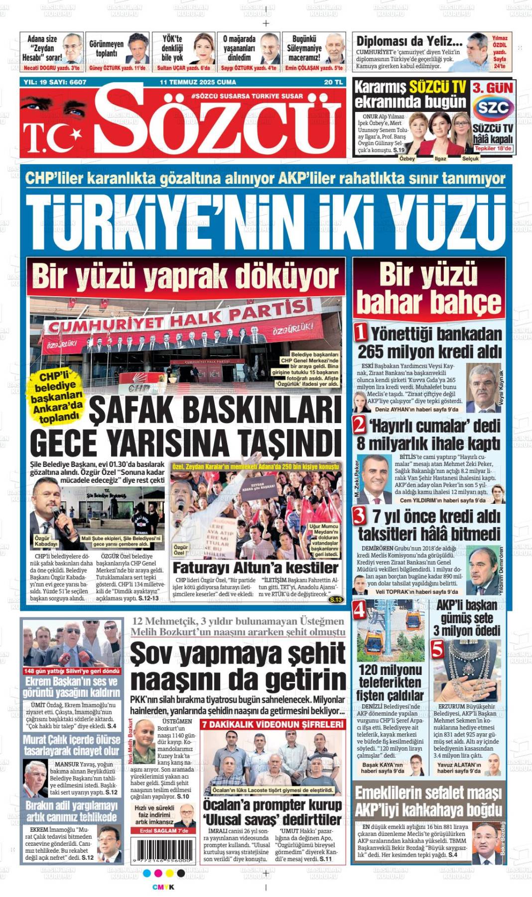 Türkiye'nin gündemi bu başlıklarda: 12 Temmuz gazete manşetleri... 15