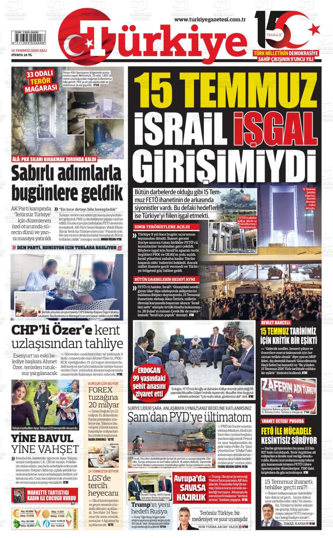 Türkiye gündeminde bugün ne var? İşte 16 Temmuz manşetleri... 16