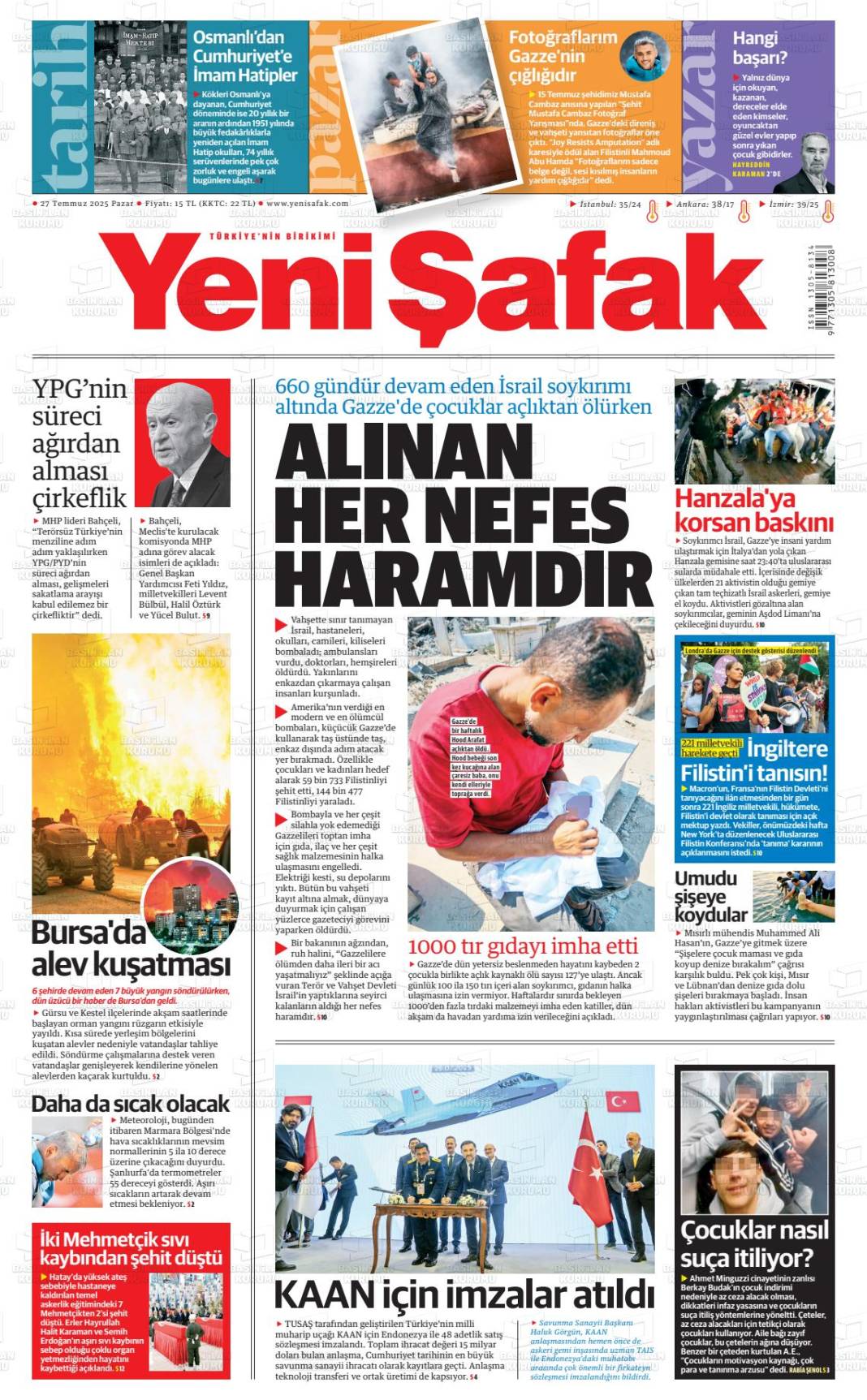 Gazeteler bugün ne yazdı? İşte 28 Temmuz gazete manşetleri... 18