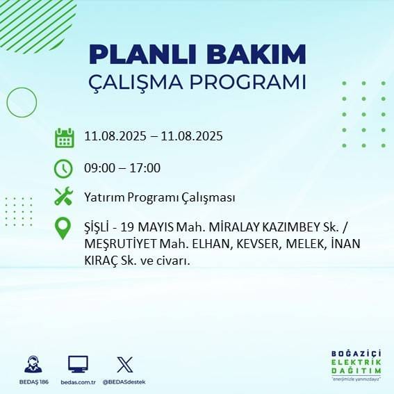 Bu gece yarısından itibaren başlıyor: İstanbul'un 22 ilçesi karanlığa gömülecek 7