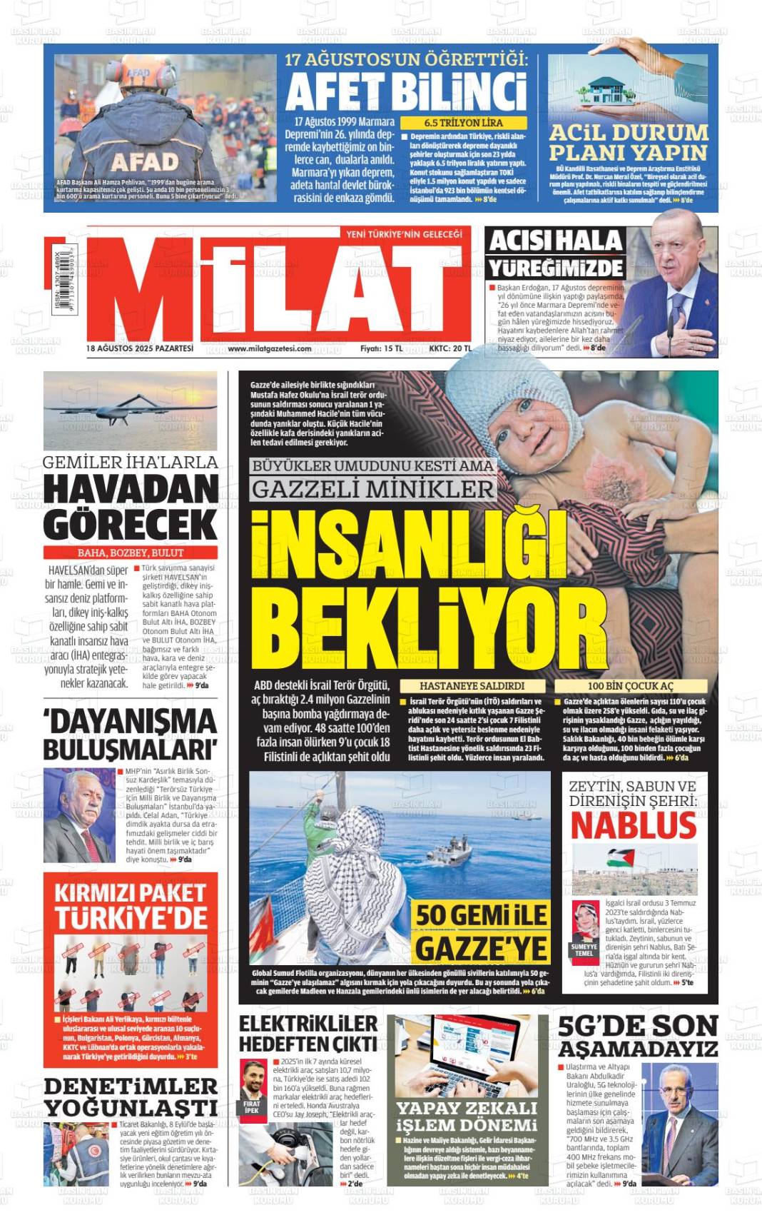 Gazetelerin ilk sayfaları bugün ne yazdı? İşte 19 Ağustos gazete manşetleri... 12