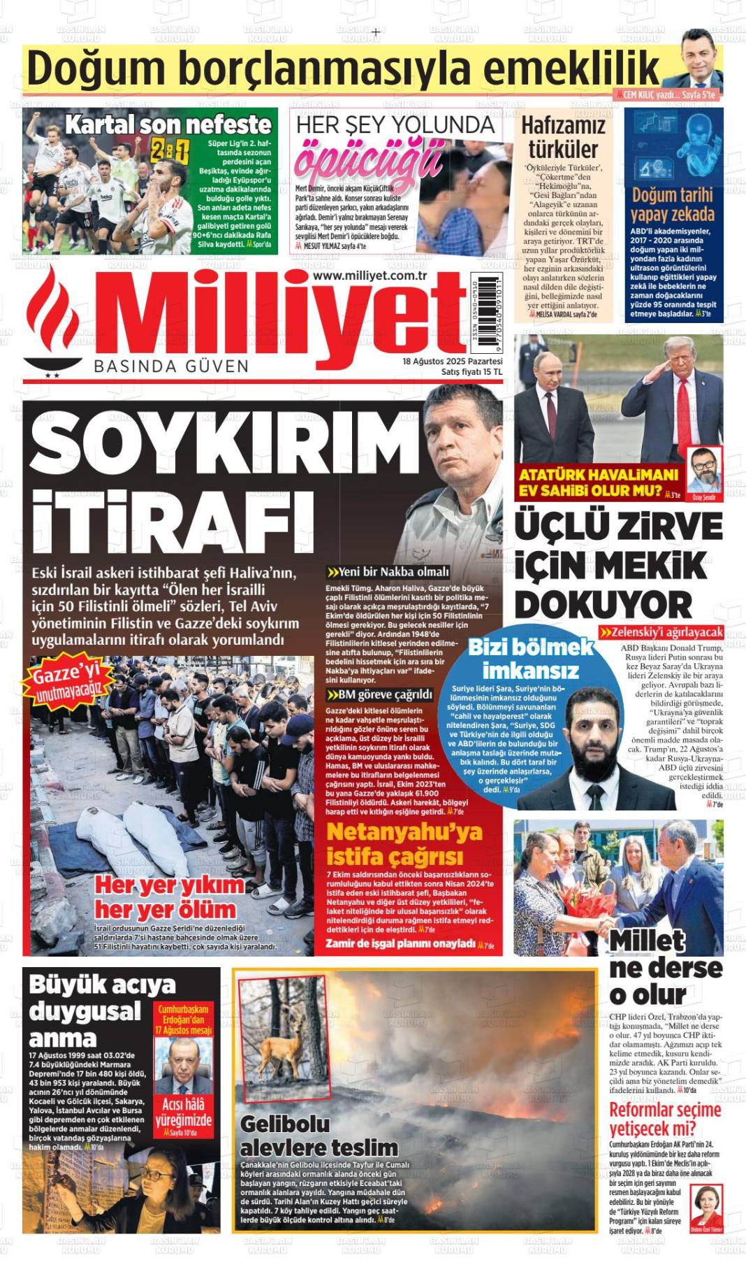 Gazetelerin ilk sayfaları bugün ne yazdı? İşte 19 Ağustos gazete manşetleri... 13
