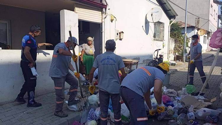 Belediye 9 kez temizledi ev sahibi 10. kez çöp doldurdu!  7 traktör römorku çöp çıktı 9