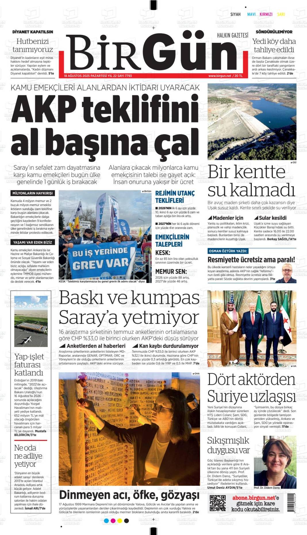 Gazetelerin ilk sayfaları bugün ne yazdı? İşte 19 Ağustos gazete manşetleri... 8