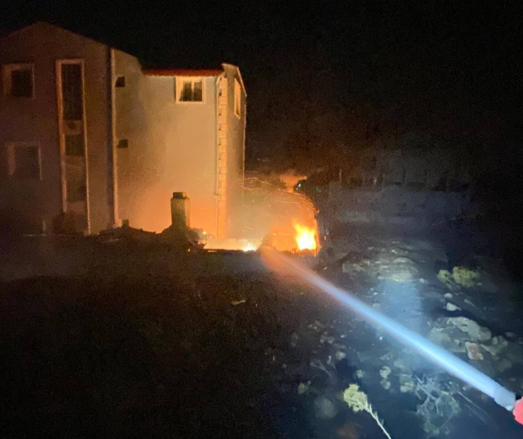 İzmir'de makilik alanda yangın 1