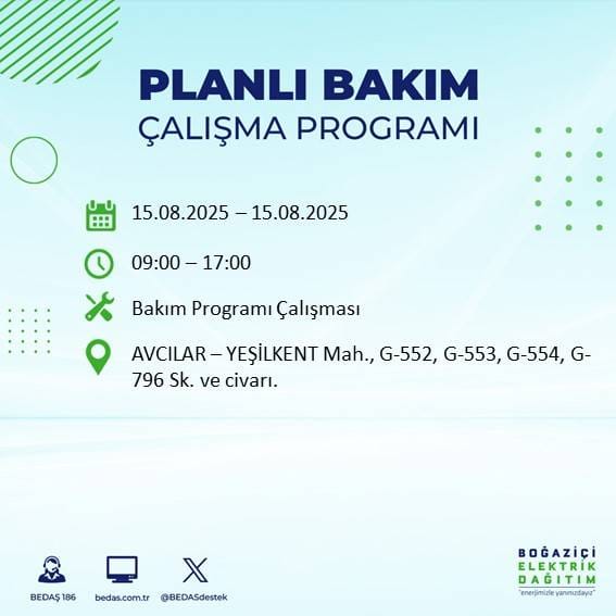 Saatler sonra başlayacak: İstanbul'un 21 ilçesinde elektrik kesintileri yaşanacak 54