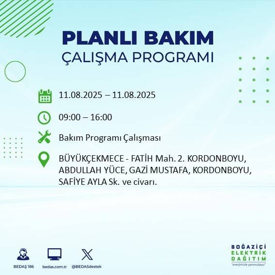 Bu gece yarısından itibaren başlıyor: İstanbul'un 22 ilçesi karanlığa gömülecek 42