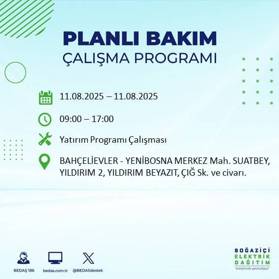 Bu gece yarısından itibaren başlıyor: İstanbul'un 22 ilçesi karanlığa gömülecek 68